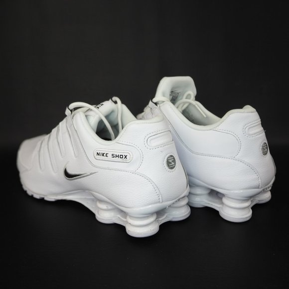 Nike Shox NZ EU Low Mens Running Shoes White Black - Picture 10 of 12